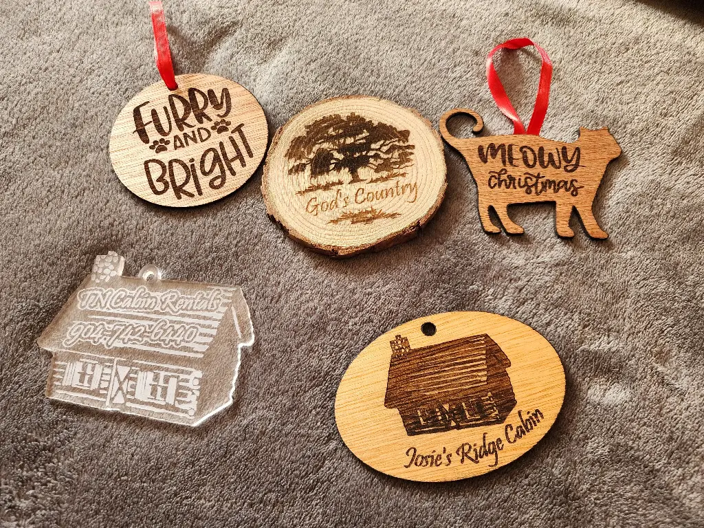 Custom Wooden Ornaments & Keepsakes